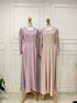 Women Round Neck Long Empire Dress